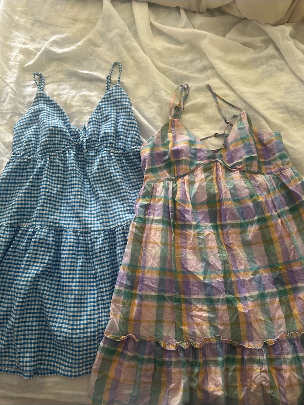 Lot of 2 summer babydoll dresses.
